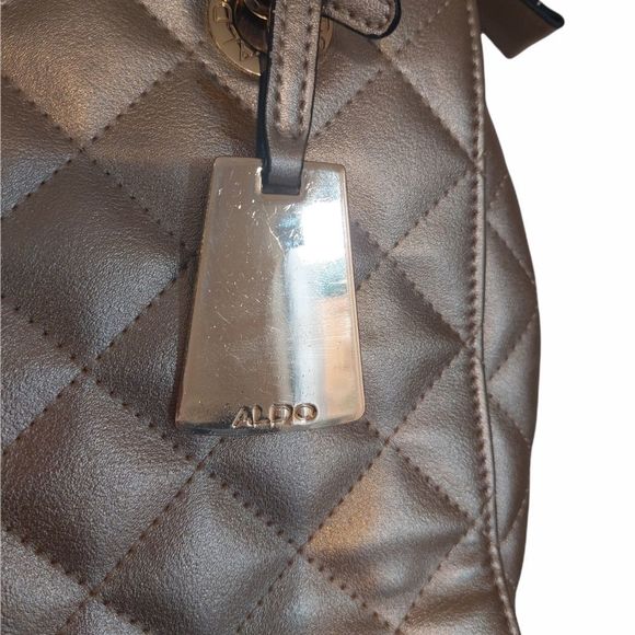 Aldo Quilted Shoulder Bag with Chain Strap - Picture 4 of 12